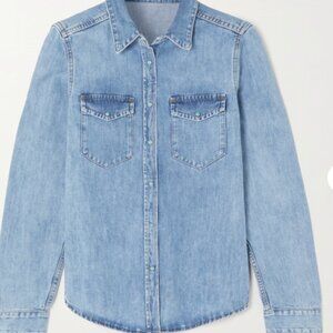 Blue Denim Button Down Shirt Fortela NWT